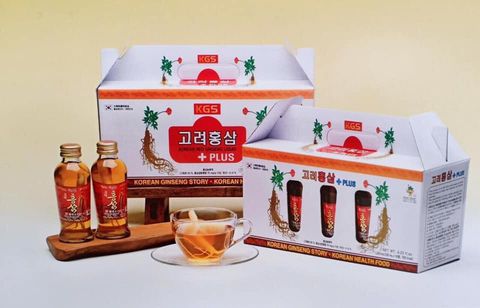 Nước Hồng Sâm Nguyên Củ Kgs Red Ginseng Extract Drink Plus Hộp 10 Chai