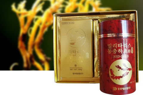 Viên Đông Trùng Hạ Thảo Hàn Quốc hộp 2 lọ đỏ