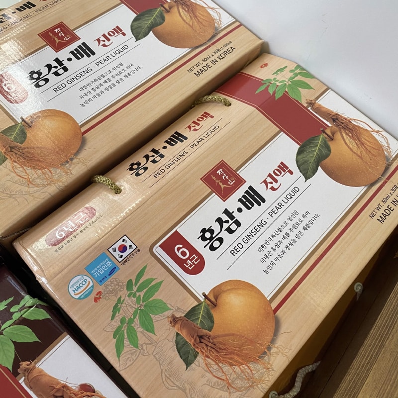 nuoc hong sam le red ginseng pear liquid han quoc 3
