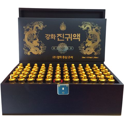 Đông trùng hạ thảo dạng nước 60 ống hộp gỗ đen Hàn Quốc