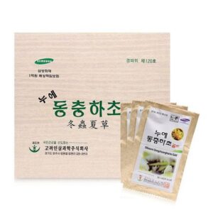 Đông trùng hạ thảo Hàn Quốc dạng nước hộp gỗ 60 gói