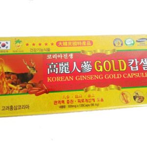 Viên đạm Hồng Sâm Linh Chi Nhung Hươu BIO 120 viên (Korea Red Ginseng Gold Capsules)