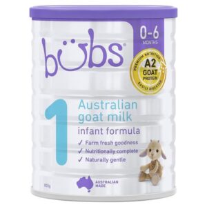 Sữa dê Bubs Úc 800gr Số 1 ( từ 0-6 tháng )