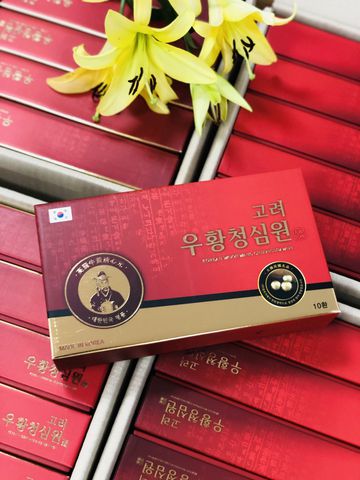 Viên chống đột quỵ Hàn Quốc 청심원 dòng cao cấp  hộp 10 viên